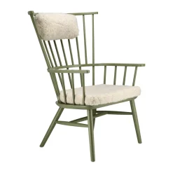 Stolab Armchairs & Footstools*Henriette armchair, Olive Green 64 GreenWhite