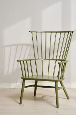 Stolab Armchairs & Footstools*Henriette armchair, Olive Green 64 GreenWhite