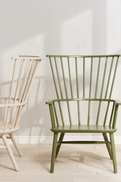 Stolab Armchairs & Footstools*Henriette armchair, Olive Green 64 GreenWhite
