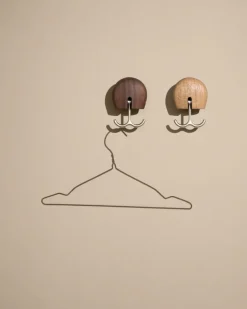 Massproductions Clothes Hooks & Hangers*Hercule wall hook, Oiled oak Beige
