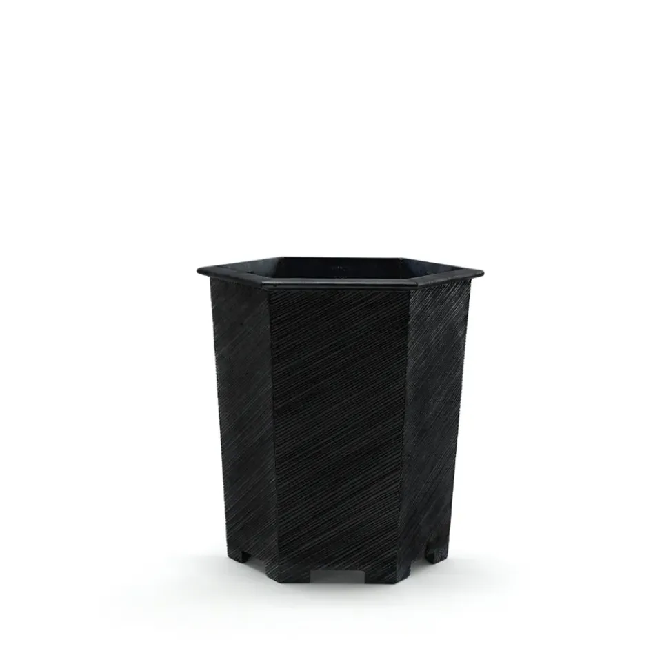 Byarums bruk Balcony Furniture*Hexagon plant pot, , no.1 Black