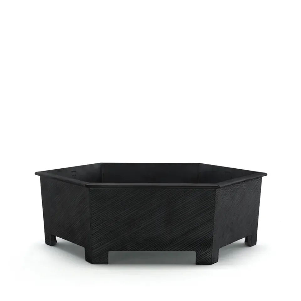 Byarums bruk Balcony Furniture*Hexagon plant pot, , no.3 Black
