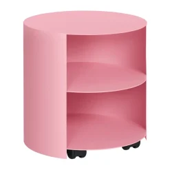 Hem Side Tables*Hide side table Ø38x41 cm, Light textured Pink