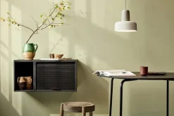 Northern Shelves & Shelving Systems*Hifive cabinet with jalusi door, painted oak Black
