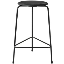 Fritz Hansen Bar Stools*High Dot stool leather, Cowboy Black