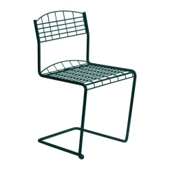 Grythyttan Stålmöbler Balcony Furniture*High Tech chair, green Blue