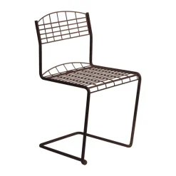 Grythyttan Stålmöbler Balcony Furniture*High Tech chair, Chestnut Brown