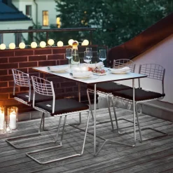 Grythyttan Stålmöbler Seating|Balcony Furniture*High Tech chair, Hot-dip Galvanized Grey