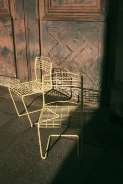 Grythyttan Stålmöbler Seating|Balcony Furniture*High Tech chair, Ivory White