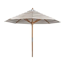 1898 Sun Protection*Hisshult parasol Ø270 cm, stripe-teak Beige