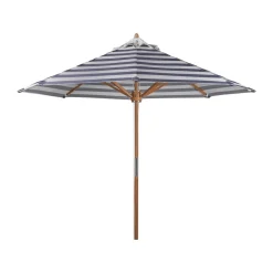 1898 Sun Protection*Hisshult parasol Ø270 cm, stripe-teak Blue