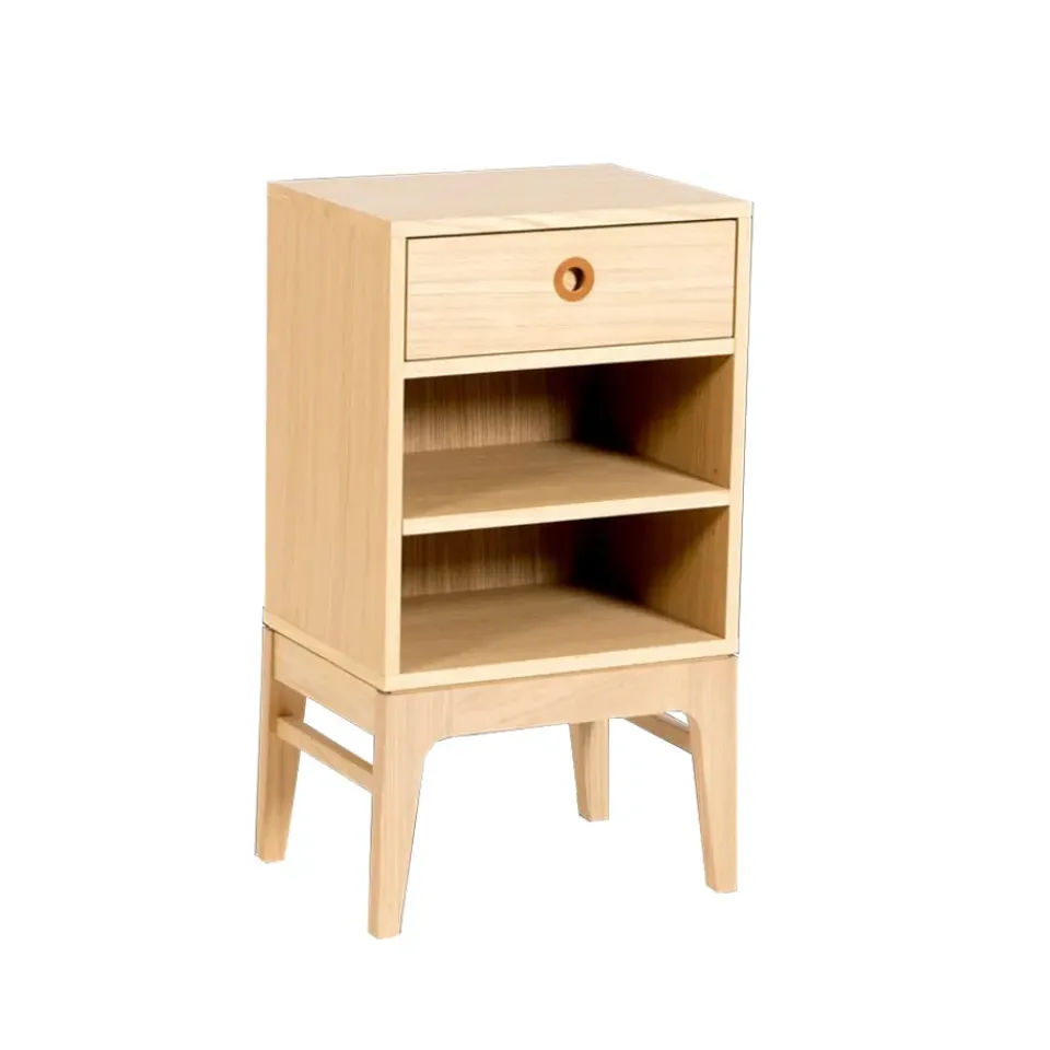 Mavis Bedside Tables*Höllviken bedside table, oak white pigment, 1 box Beige