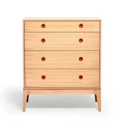 Mavis Dressers & Drawer Units*Höllviken chest of drawers, oak white pigmented, 4 drawers Beige