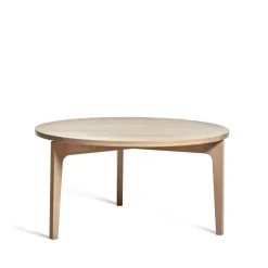 Mavis Coffee Tables*Höllviken coffee table Ø80 cm, oak white pigmented Beige