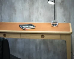 Mavis Desks*Höllviken desk, oak white pigmented Beige
