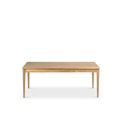 Mavis Dining Tables*Höllviken dining table, oak, white pigmented matte lacquer Beige