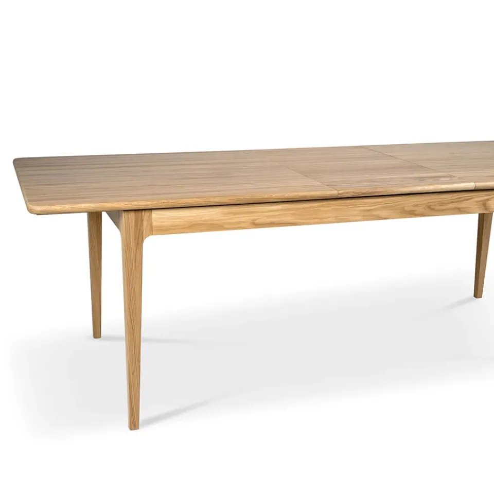 Mavis Dining Tables*Höllviken dining table, oak, white pigmented matte lacquer Beige