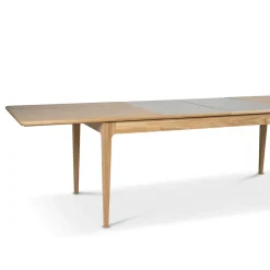 Mavis Dining Tables*Höllviken dining table, oak, white pigmented matte lacquer Beige