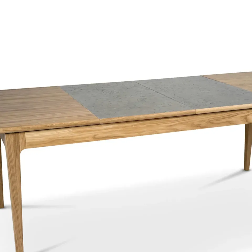 Mavis Dining Tables*Höllviken dining table, oak, white pigmented matte lacquer Beige