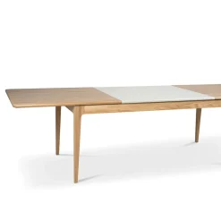 Mavis Dining Tables*Höllviken dining table, oak, white pigmented matte lacquer Beige