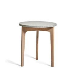 Mavis Side Tables*Höllviken side table, limestone, white-pigmented oak veneer Brown