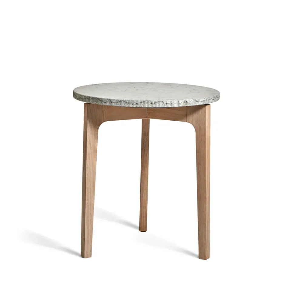 Mavis Side Tables*Höllviken side table, limestone, white-pigmented oak veneer Brown
