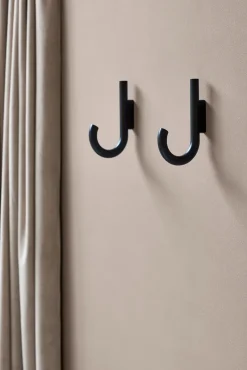 Gejst Clothes Hooks & Hangers*Hook hook 19 cm, stained oak- Black