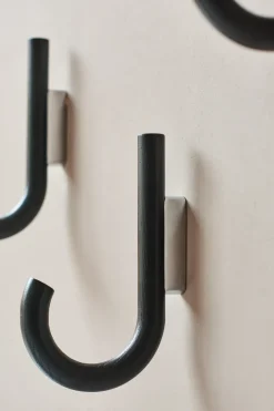 Gejst Clothes Hooks & Hangers*Hook hook 19 cm, stained oak-chrome Black