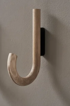Gejst Clothes Hooks & Hangers*Hook hook 19 cm, Oak-black Brown