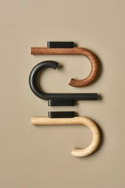 Gejst Clothes Hooks & Hangers*Hook hook 19 cm, Oak-black Brown