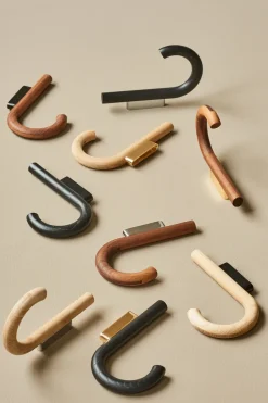 Gejst Clothes Hooks & Hangers*Hook hook 19 cm, Oak-black Brown