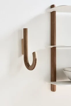Gejst Clothes Hooks & Hangers*Hook hook 19 cm, Oak-brass Brown