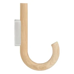 Gejst Clothes Hooks & Hangers*Hook hook 19 cm, Oak-chrome Brown