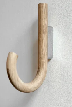 Gejst Clothes Hooks & Hangers*Hook hook 19 cm, Oak-chrome Brown