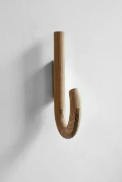 Gejst Clothes Hooks & Hangers*Hook hook 19 cm, Oak-chrome Brown