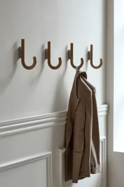 Gejst Clothes Hooks & Hangers*Hook hook 19 cm, Oak-chrome Brown