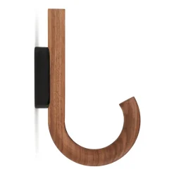 Gejst Clothes Hooks & Hangers*Hook hook 19 cm, Walnut-black Brown