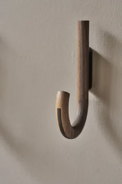 Gejst Clothes Hooks & Hangers*Hook hook 19 cm, Walnut-black Brown