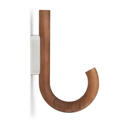 Gejst Clothes Hooks & Hangers*Hook hook 19 cm, Walnut-chrome Brown