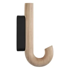 Gejst Clothes Hooks & Hangers*Hook hook mini 13.3 cm, Oak-black BrownBlack
