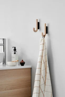 Gejst Clothes Hooks & Hangers*Hook hook mini 13.3 cm, Oak-black BrownBlack