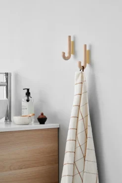Gejst Clothes Hooks & Hangers*Hook hook mini 13.3 cm, Oak-brass BrownGold-coloured