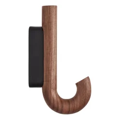 Gejst Clothes Hooks & Hangers*Hook hook mini 13.3 cm, Walnut-black BrownBlack