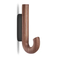 Gejst Clothes Hooks & Hangers*Hook hook mini 13.3 cm, Walnut-black BrownBlack