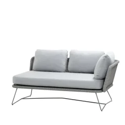 Cane-line Garden Sofas & Garden Benches|Sofas*Horizon modular sofa, Natté light , left Grey