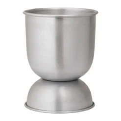 Ferm Living Garden Details & Accessories*Hourglass flower pot extra small Ø21 cm, Aluminium Silver-coloured