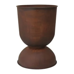 Ferm Living Garden Details & Accessories*Hourglass flower pot large Ø50 cm, Rust Brown