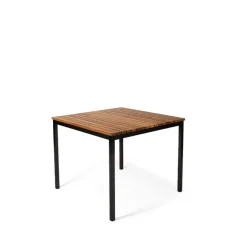 Skargaarden Table For Outdoor Use*Häringe dining table, Teak, small, black steel frame Brown