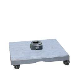 Cane-line Sun Protection*Hyde Luxe parasol base with wheels, Granite 100 kg Grey