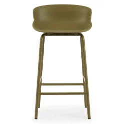 Normann Copenhagen Bar Stools*Hyg barstool metal legs 65 cm, Olive Green